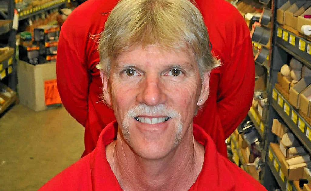 Bunnings Warwick staff members (top to bottom) Jamie Smith, Joshua Robson and Col Clacy are well on their way to thick moustaches for Movember. 